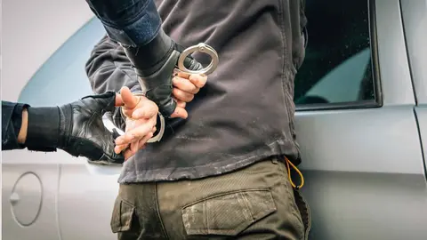 Un detenido en una foto de archivo