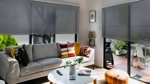 Estor enrollable screen T&eacute;rmico Alu gris de Leroy Merlin