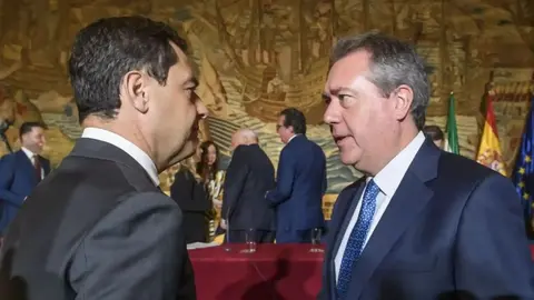 Juanma Moreno y Juan Espadas, en una imagen de archivo