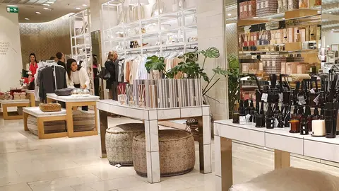 Vista interior de la tienda Zara Home