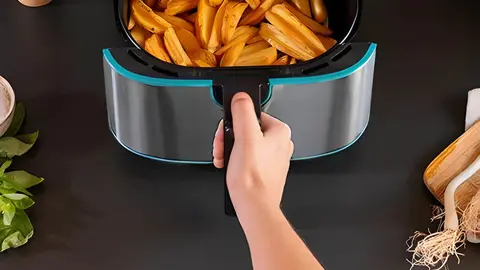 Freidora diet&eacute;tica sin aceite airfryer de 5,5 L Cecofry Full Inox 5500 Pro de CECOTEC