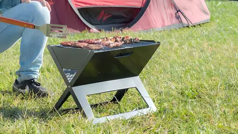 Barbacoa Plegable Port&aacute;til Para Carb&oacute;n Foldyq Innovagoods en Carrefour