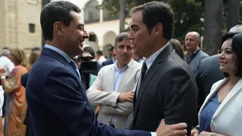 Juanma Moreno, junto al Consejero de Justicia Jos&eacute; Antonio Nieto