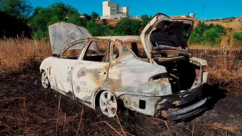 Imagen de un coche calcinado