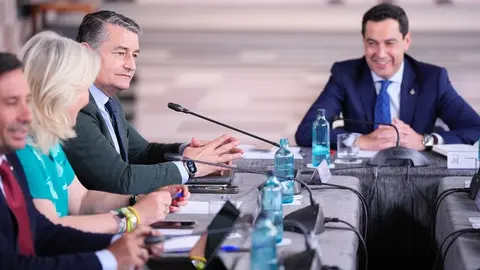 Antonio Sanz ha acompa&ntilde;ado a Juanma Moreno en la reuni&oacute;n