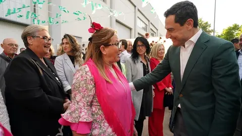 Juanma Moreno, durante su reciente visita a Catalu&ntilde;a