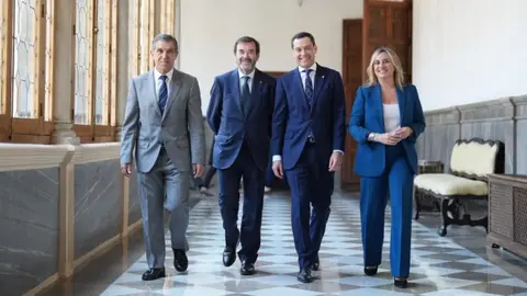 Juanma Moreno en&nbsp;el encuentro anual de presidentes de los Tribunales Superiores de Justicia de Espa&ntilde;a