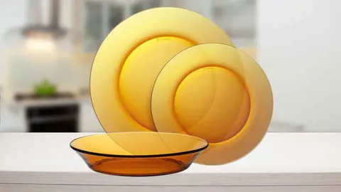 Juego de platos Lys, Duralex de Carrefour