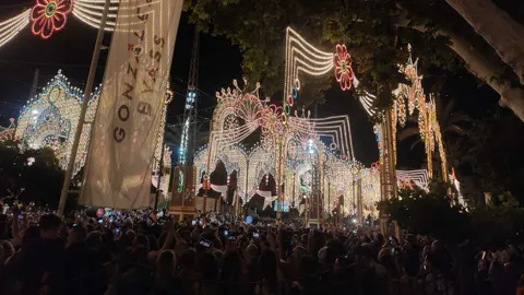 Encendido del alumbrado en la Feria del Caballo de Jerez