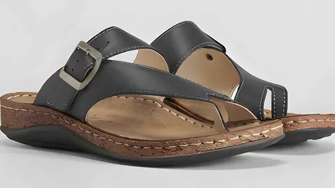 Sandalias esclavas de piel WALK & FLY de Merkal