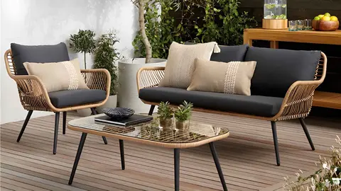 Conjunto de jard&iacute;n de la serie Jable de El Corte Ingl&eacute;s