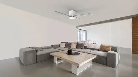 Ventilador de techo con luz motor DC Zonda blanco