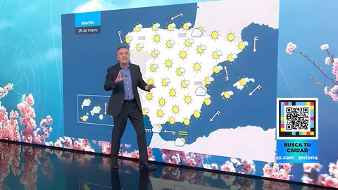 Roberto Brasero da la predicci&oacute;n del tiempo en Antena 3