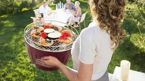 Barbacoa de carb&oacute;n sin humo LotusGrill G-RO-34