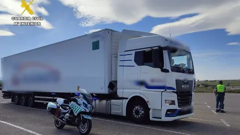 Imagen del cami&oacute;n interceptado