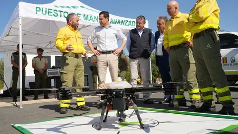 Juanma Moreno, en la presentaci&oacute;n del plan Infoca