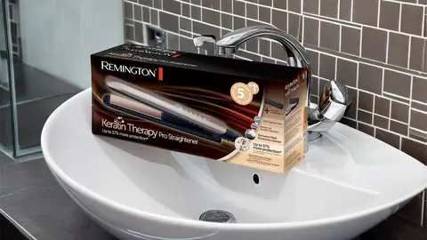 Plancha de Pelo Profesional Keratin Therapy Pro de Remington en Amazon