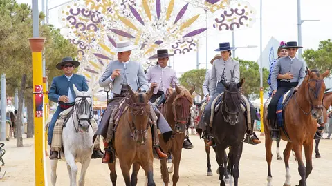 Caballistas en la Feria de Chiclana