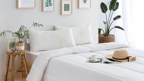 Almohada viscoel&aacute;stica Aloe Vera con Copos 100% viscoel&aacute;sticos Todocama