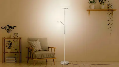 L&aacute;mpara LED de pedestal con proyector de Lidl