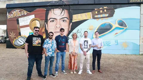 Inauguraci&oacute;n del mural dedicado a Migue Ben&iacute;tez en San Jos&eacute; Obrero | Cristo Garc&iacute;a