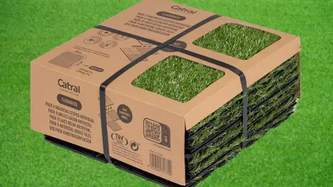 Baldosa c&eacute;sped de polietileno Clickgreen, CATRAL GARDEN AND HOME de Leroy Merlin