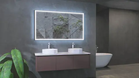 Espejo de ba&ntilde;o modelo SUIZA de LEDIMEX en Leroy Merlin