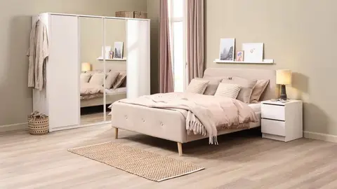 El elegante armario de 4 puertas y espejo de Jysk que arrasa en 2024