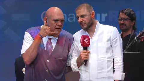 Joaqu&iacute;n y el Comandante Lara en 'El Show del Comandante Lara' en Canal Sur