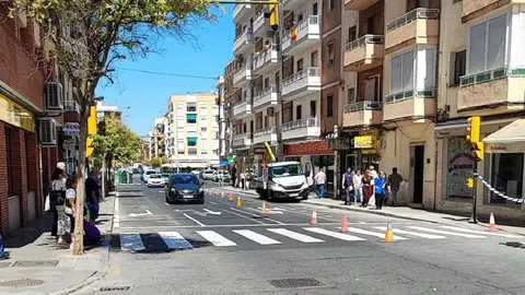 La calle Ruiz de Alda en Huelva