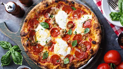 Pizza con mozzarella de Mercadona