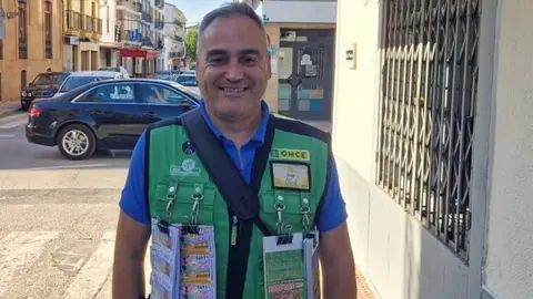 Francisco Antonio Romero, vendedor de la ONCE en La Carolina