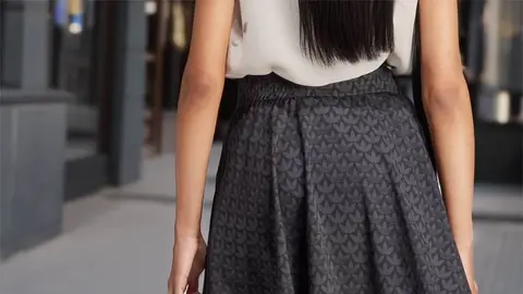 Falda trefoil monogram de Adidas