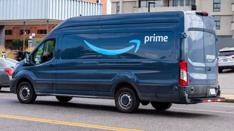Furgoneta Prime de reparto de Amazon