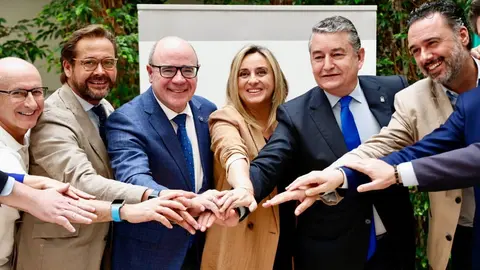 Antoino Sanz, durante su visita a Granada