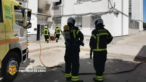 Incendio en la calle Uva de Jerez