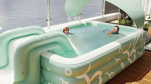Piscina hinchable de lujo para exteriores