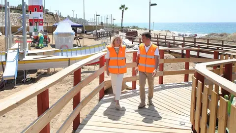 &Aacute;ngeles Mu&ntilde;oz, alcaldesa de Marbella, ha visitado las obras
