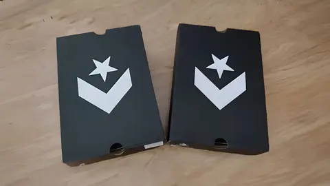 Cajas de calzado de la firma Converse