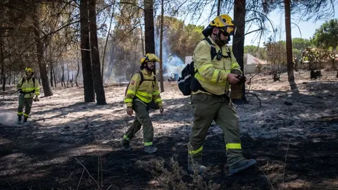 Trabajadores del Plan Infoca en Andaluc&iacute;a