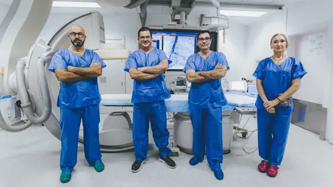 El equipo de Hemodin&aacute;mica de HLA Cl&iacute;nica Santa Isabel