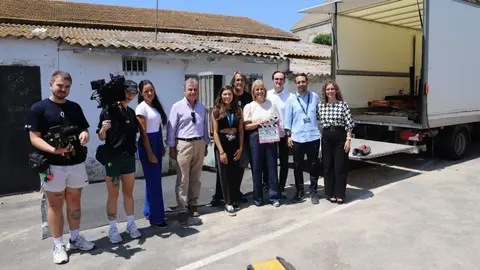 Garc&iacute;a-Pelayo durante la grabaci&oacute;n de 'Quej&iacute;o de Loba' en Jerez