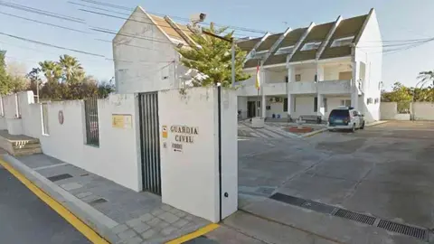 El cuartel de la Guardia Civil de Palos de la Frontera