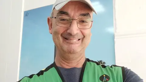 Jos&eacute; Antonio Caro, vendedor de la ONCE en Chipiona