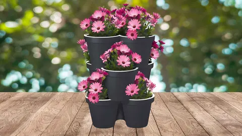 Macetero triple apilable Parkside de Lidl