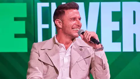 Joaqu&iacute;n S&aacute;nchez durante el encuentro 'Arte en Verdiblanco' | Salvador L&oacute;pez Medina para El MIRA