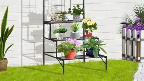 Soporte para plantas con enrejado de metal Outsunny de Leroy Merlin