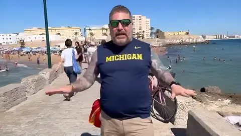 Larry Shy, influencer de EEUU en C&aacute;diz