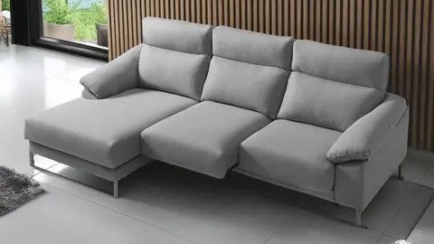 Sof&aacute; de 3 plazas con chaise longue de El Corte Ingl&eacute;s