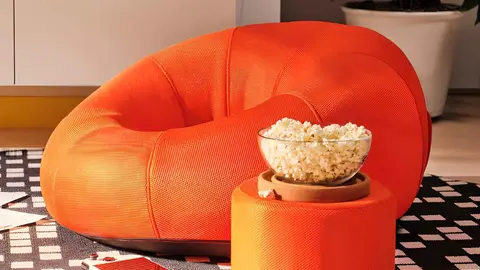 Sill&oacute;n gaming inflable BR&Auml;NNBOLL de Ikea